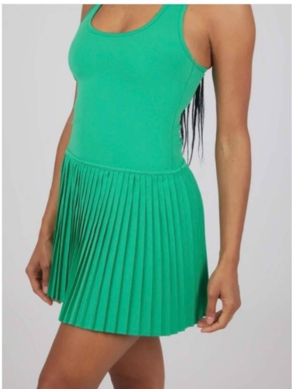 Yogalicious Tennis Dress‎ L NWT Emerald Green Skort Racerback Tennis Pickleball